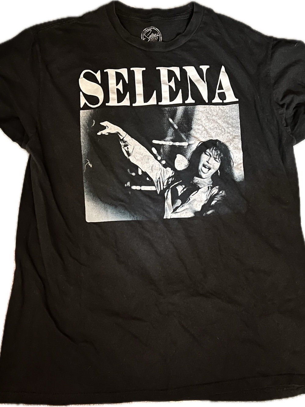 Selena Black Graphic Tee B&W